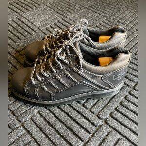 Dr Martens Doc Keith Style Oxfords Shoes Unisex M 8 W 9 Black Leather Vtg